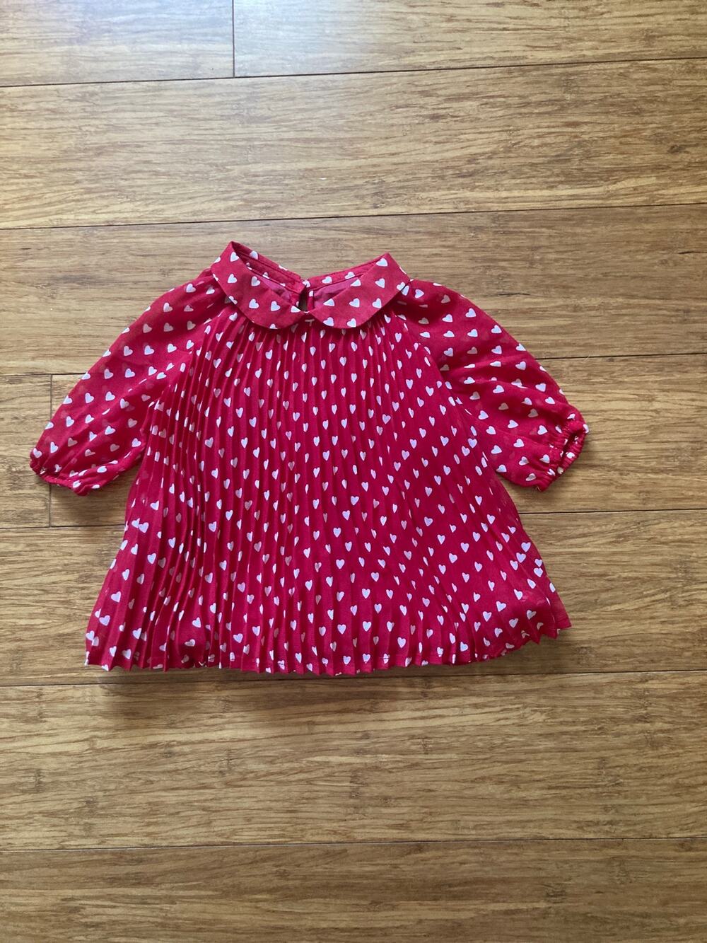 NWT Gap Red Baby Girl Outfit, Size 0-3M
